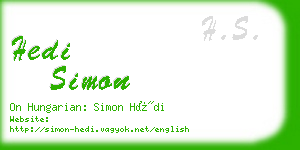 hedi simon business card